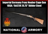 Pre-WWII Franz Neuber Suhl German Cape Gun 16GA / 8x57JR 26.75
