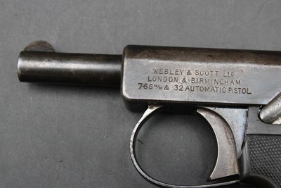 1907 Webley & Scott Model 1905 .32 ACP Rare Early British Automatic Pistol - Image 6 of 22