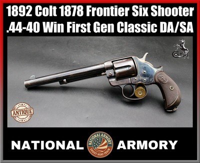 *Antique* 1892 Colt 1878 Frontier Six Shooter 1st Gen Classic Double Action - Image 1 of 25