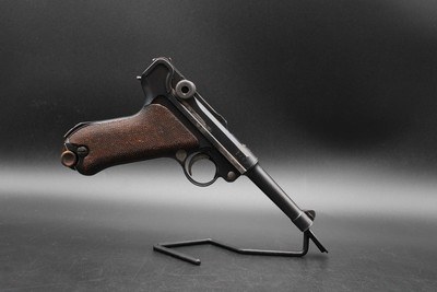 1917 DWM P.08 Luger 9mm All Matching Magazine WWI Imperial Germany Holster - Image 3 of 25