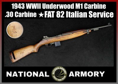 1943 Underwood M1 Carbine WWII .30 Carbine 18