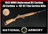 1943 Underwood M1 Carbine WWII .30 Carbine 18