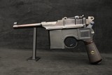1930 Mauser C96 Bolo Broomhandle Matching Commercial Crown/U 7.63x25mm Stock Rig *BEAUTIFUL* - Image 18 of 25