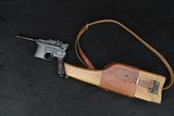 1930 Mauser C96 Bolo Broomhandle Matching Commercial Crown/U 7.63x25mm Stock Rig *BEAUTIFUL* - Image 4 of 25