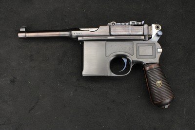 1930 Mauser C96 Bolo Broomhandle Matching Commercial Crown/U 7.63x25mm Stock Rig *BEAUTIFUL* - Image 5 of 25