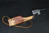 1930 Mauser C96 Bolo Broomhandle Matching Commercial Crown/U 7.63x25mm Stock Rig *BEAUTIFUL* - Image 3 of 25