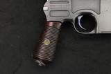 1930 Mauser C96 Bolo Broomhandle Matching Commercial Crown/U 7.63x25mm Stock Rig *BEAUTIFUL* - Image 10 of 25