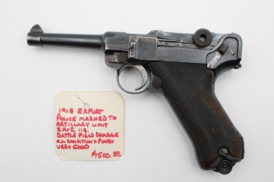 *RARE* 1918 Erfurt P.08 Luger 9mm WWI Unit Marked S.A.R.I.118 Police Issue - Image 2 of 25