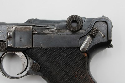 *RARE* 1918 Erfurt P.08 Luger 9mm WWI Unit Marked S.A.R.I.118 Police Issue - Image 5 of 25