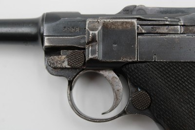 *RARE* 1918 Erfurt P.08 Luger 9mm WWI Unit Marked S.A.R.I.118 Police Issue - Image 6 of 25