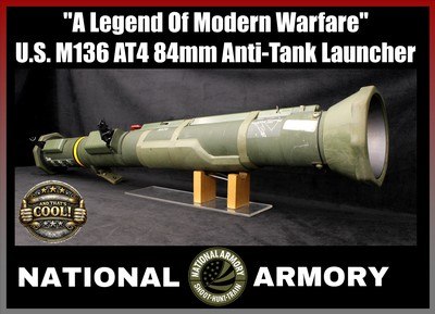 Original U.S. M136 AT4 84mm Anti-Tank Launcher Inert GWOT M163 Anti-Armor - Image 1 of 24