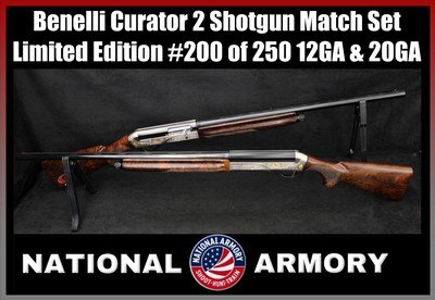 Benelli Curator Limited Edition #200 of 250 12GA & 20GA Matched Shotgun Set *BEAUTIFUL* - Image 1 of 25