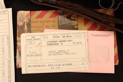 1943 Remington 03-A3 .30-06 Original Letterkenny Depot Army Bringback Papers - Image 5 of 25