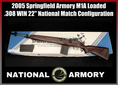 2005 Springfield Armory M1A Loaded National Match Configuration .308 WIN 22