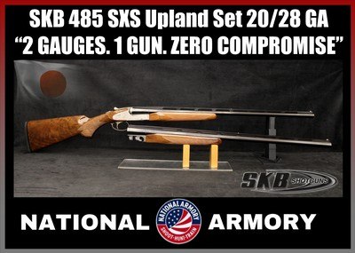 SKB MODEL 485 SXS 20 GA & 28 GA Two Barrel Shotgun Set 26
