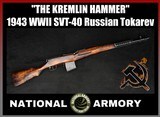 1943 WWII Tula Arsenal SVT-40 Russian Semi-Auto Tokarev Rifle 7.62x54R