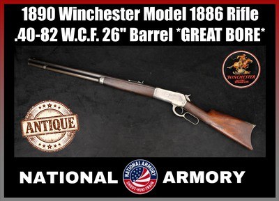 *ANTIQUE* 1890 Winchester Model 1886 Lever Action .40-82 WCF 26