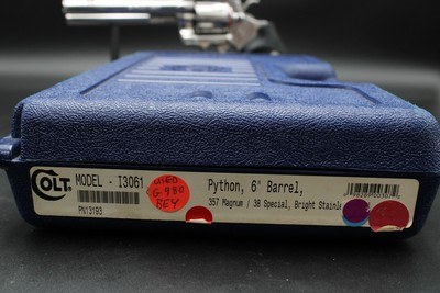 1996 Lew Horton 1 of 47 Colt Python Factory 6