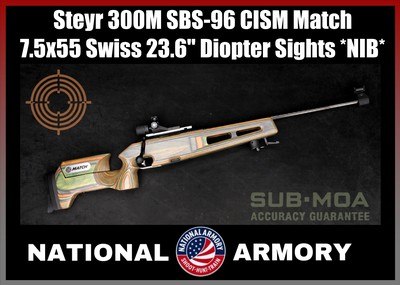 Steyr 300M SSG SBS-96 CISM Match 7.5x55 Swiss 23.6
