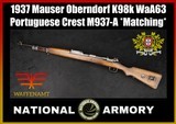 1937 Mauser Oberndorf K98k Portuguese Crest M937-A All Matching No Rework WaA63 - Image 1 of 25