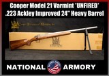 Cooper Model 21 Varmint .223 Ackley Improved 24