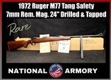 1972 Ruger M77 Tang Safety 7mm Rem Mag 24