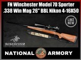 2010 FN Winchester Model 70 Sporter .338 Win Mag 26
