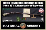 1816 Commemorative Eliphalet Remington Long Rifle Muzzleloader .50 Cal Black Powder 40