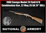 1980 Savage Model 24 O/U Combination Gun .22 Mag 20 GA *LIKE NEW IN BOX*