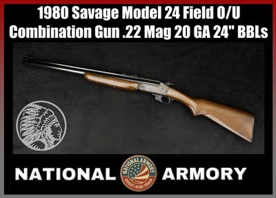 1980 Savage Model 24 O/U Combination Gun .22 Mag 20 GA *LIKE NEW IN BOX*