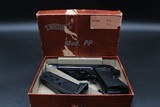 1968 Walther PP .380 Ulm West German Police Pistol Boxed Excellent LIKE NEW - Image 3 of 25