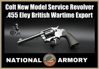 1915 Colt New Service Model .455 Eley Double Action British Service Revolver - Image 1 of 21