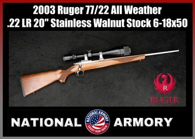 2003 Ruger 77/22 All Weather .22 LR 20