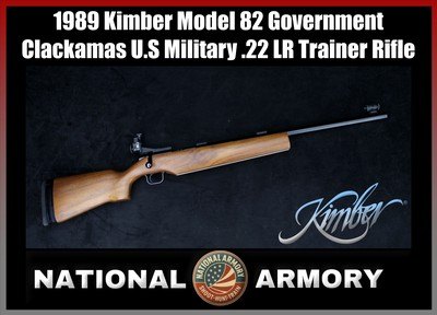 1989 Kimber Model 82 Government Clackamas U.S Military .22 LR Trainer Rifle - Image 1 of 25
