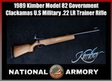 1989 Kimber Model 82 Government Clackamas U.S Military .22 LR Trainer Rifle