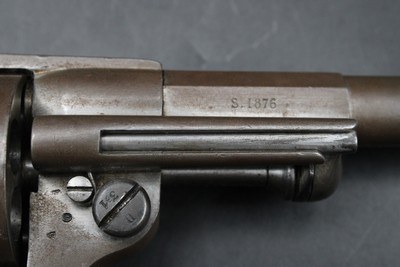 ANTIQUE 1876 French Mle 1873 Chamelot-Delvigne Army Revolver 11mm All Matching Components - Image 7 of 19