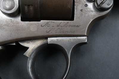 ANTIQUE 1876 French Mle 1873 Chamelot-Delvigne Army Revolver 11mm All Matching Components - Image 6 of 19