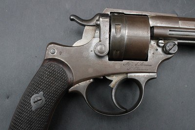 ANTIQUE 1876 French Mle 1873 Chamelot-Delvigne Army Revolver 11mm All Matching Components - Image 4 of 19