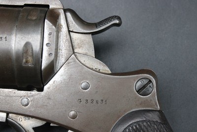 ANTIQUE 1876 French Mle 1873 Chamelot-Delvigne Army Revolver 11mm All Matching Components - Image 14 of 19
