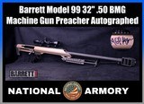 Barrett Model 99 .50 BMG FDE 32