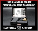 1990 Grendel P-12 .380 ACP Rare Pre-KelTec Kellgren Design Box 2 Mags - Image 1 of 25