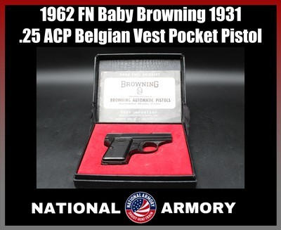1962 FN Baby Browning Model 1931 .25 ACP 2
