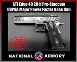 2006 STI Edge .40 S&W 2011 Pre-Staccato USPSA Major Power Factor Race Gun Custom Tuned 6 Mags - Image 1 of 25