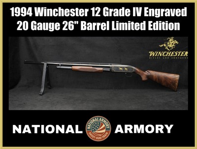 1994 Winchester Model 12 Grade IV 20 GA Engraved Gold Limited Edition - Image 1 of 24