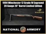 1994 Winchester Model 12 Grade IV 20 GA Engraved Gold Limited Edition - Image 1 of 24