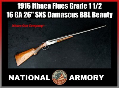 1916 WWI Era Ithaca Flues 16 GA 26