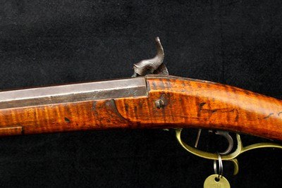19th Century Bartley Coalman Percussion Rifle .36 Cal Black Powder 37.5