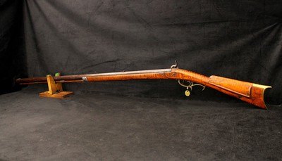 19th Century Bartley Coalman Percussion Rifle .36 Cal Black Powder 37.5