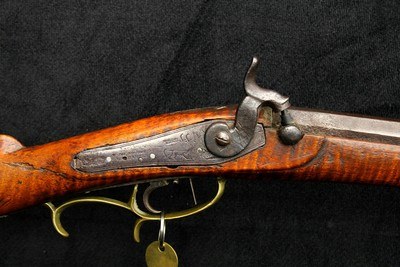 19th Century Bartley Coalman Percussion Rifle .36 Cal Black Powder 37.5