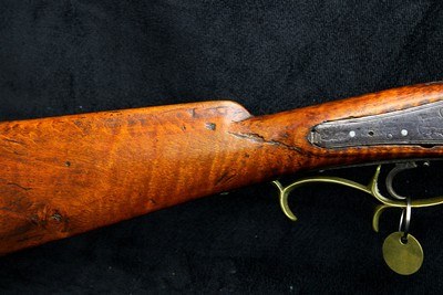 19th Century Bartley Coalman Percussion Rifle .36 Cal Black Powder 37.5